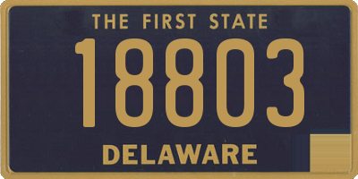 DE license plate 18803