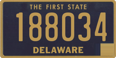 DE license plate 188034