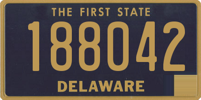 DE license plate 188042