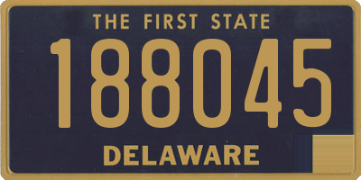 DE license plate 188045