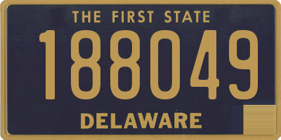 DE license plate 188049