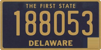 DE license plate 188053