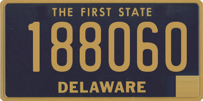 DE license plate 188060