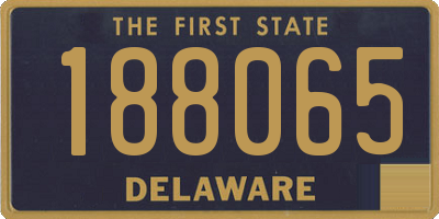DE license plate 188065