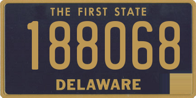 DE license plate 188068