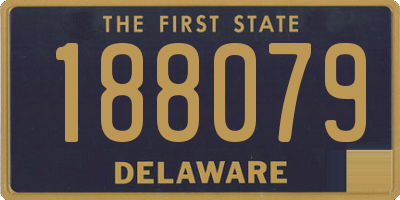 DE license plate 188079