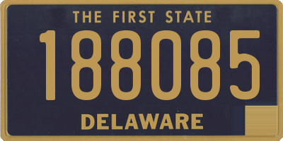 DE license plate 188085