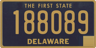 DE license plate 188089