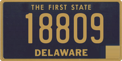 DE license plate 18809