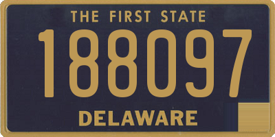 DE license plate 188097