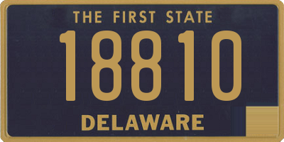 DE license plate 18810