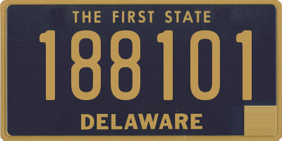 DE license plate 188101