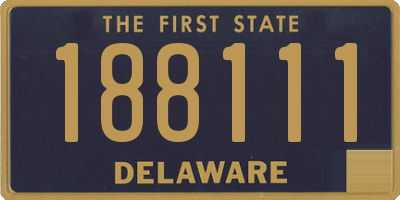 DE license plate 188111