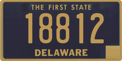 DE license plate 18812