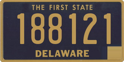 DE license plate 188121