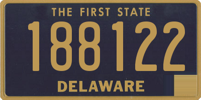 DE license plate 188122