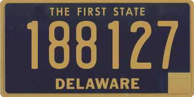 DE license plate 188127