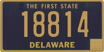 DE license plate 18814