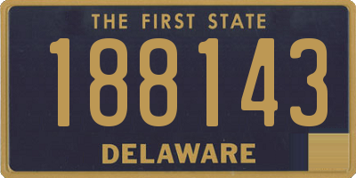 DE license plate 188143