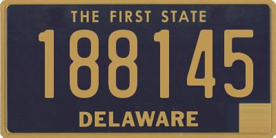 DE license plate 188145