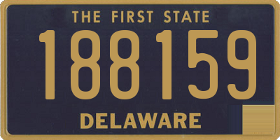 DE license plate 188159