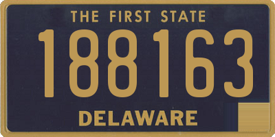 DE license plate 188163