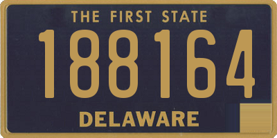 DE license plate 188164