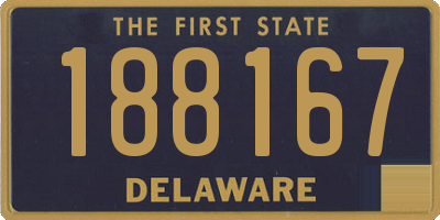 DE license plate 188167