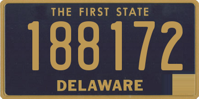 DE license plate 188172