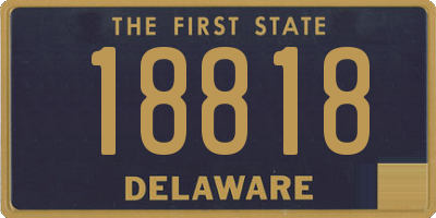 DE license plate 18818