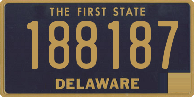DE license plate 188187