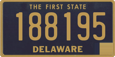 DE license plate 188195