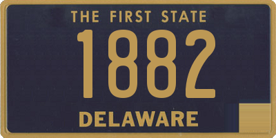 DE license plate 1882