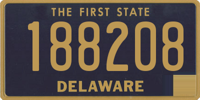 DE license plate 188208