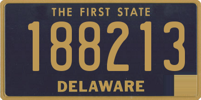 DE license plate 188213