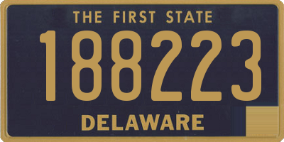 DE license plate 188223