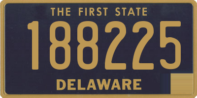 DE license plate 188225