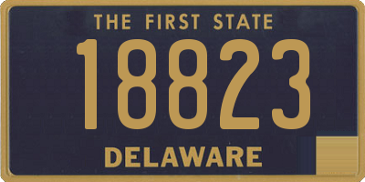 DE license plate 18823