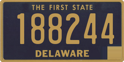 DE license plate 188244