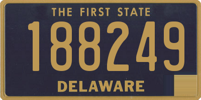 DE license plate 188249