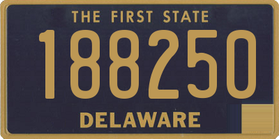 DE license plate 188250