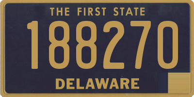 DE license plate 188270