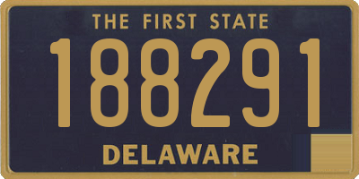 DE license plate 188291