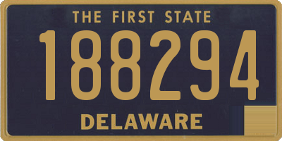 DE license plate 188294