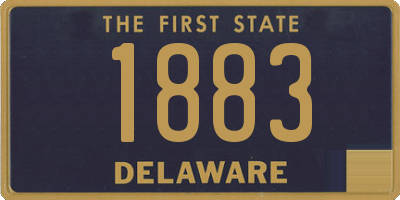 DE license plate 1883