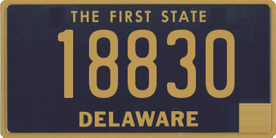 DE license plate 18830
