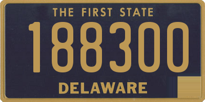 DE license plate 188300