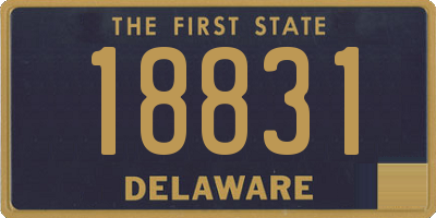 DE license plate 18831