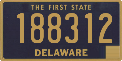 DE license plate 188312