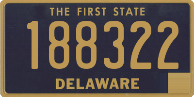 DE license plate 188322